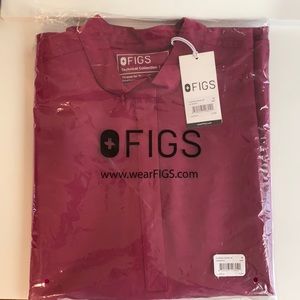 NWT Figs Rafaela scrub dark magenta